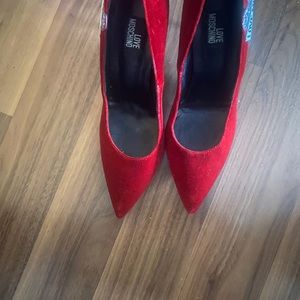 Moschino red shoes